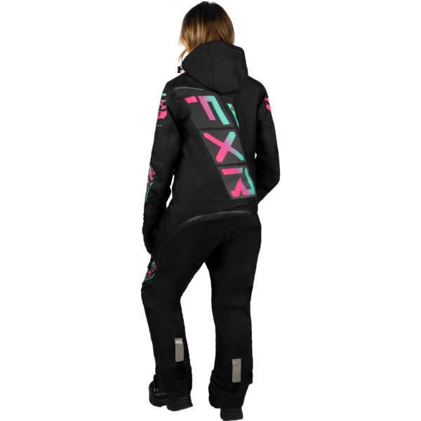 WOMEN'S CX F.A.S.T. INSULATED MONOSUIT BLACK/MINT-E PINK FADE - Bilde 2
