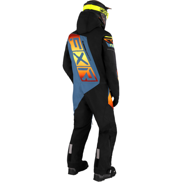 MEN'S CX F.A.S.T. INSULATED MONOSUIT BLACK/STEEL/INFERNO - Bilde 2