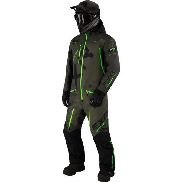 MEN'S CX F.A.S.T. INSULATED MONOSUIT DARK OLIVE/LIME