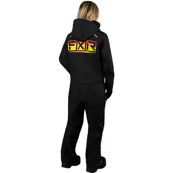 WOMEN'S RECRUIT F.A.S.T. INSULATED MONOSUIT BLACK/RASP-HI VIS FADE - Bilde 2