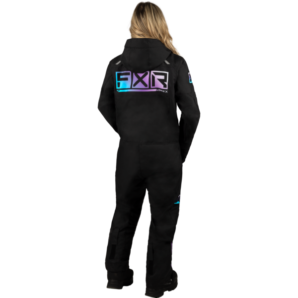 WOMEN'S RECRUIT F.A.S.T. INSULATED MONOSUIT BLK/SKY-LILAC-WHT FADE - Bilde 2
