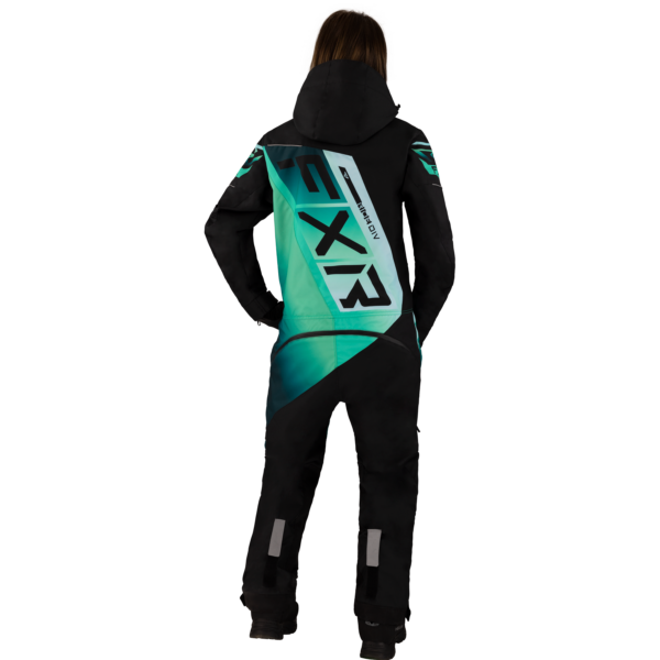 WOMEN'S CX F.A.S.T. INSULATED MONOSUIT BLACK/MINT FADE - Bilde 2
