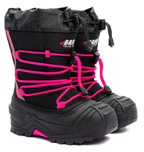 BAFFIN SNOGOOSE BARN SORT/ROSA - Bilde 5